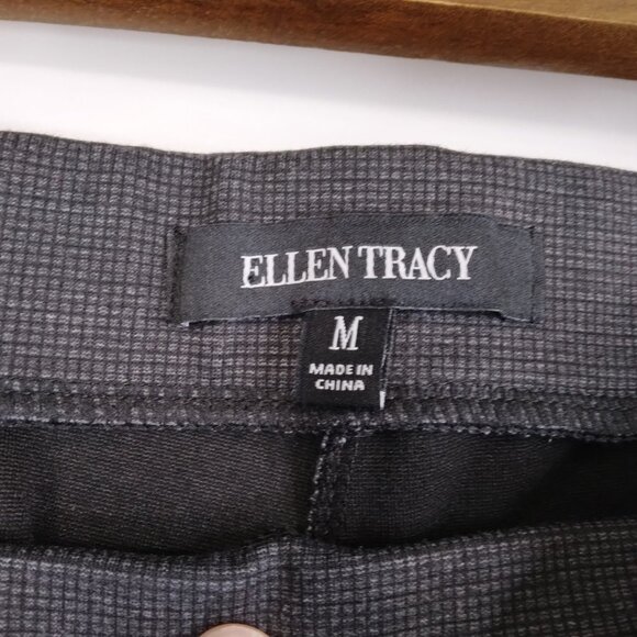 Ellen Tracy Stretch Gray Pull on Pants Size M - Picture 6 of 12